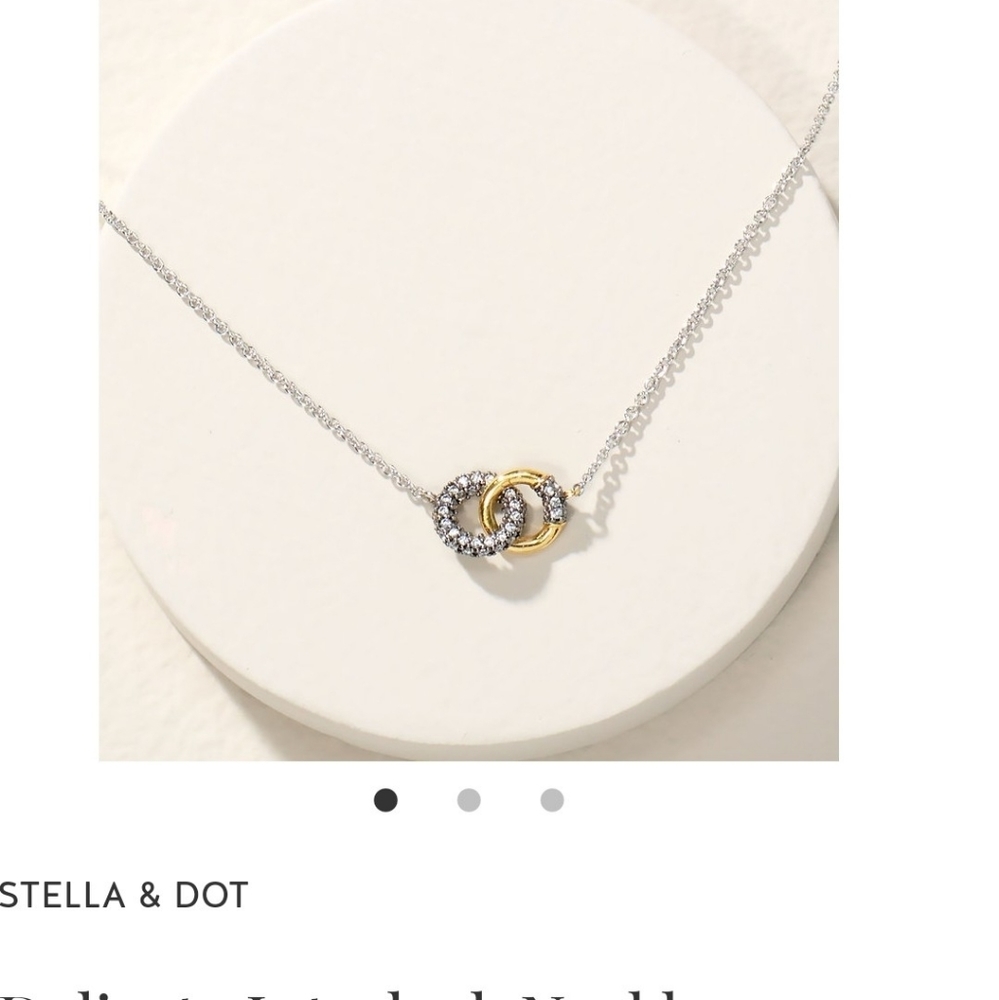 Stella&Dot Delicate Interlock Pendant